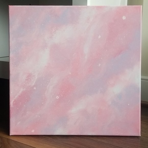 Pink Abstract Painting - Picture 3 of 4